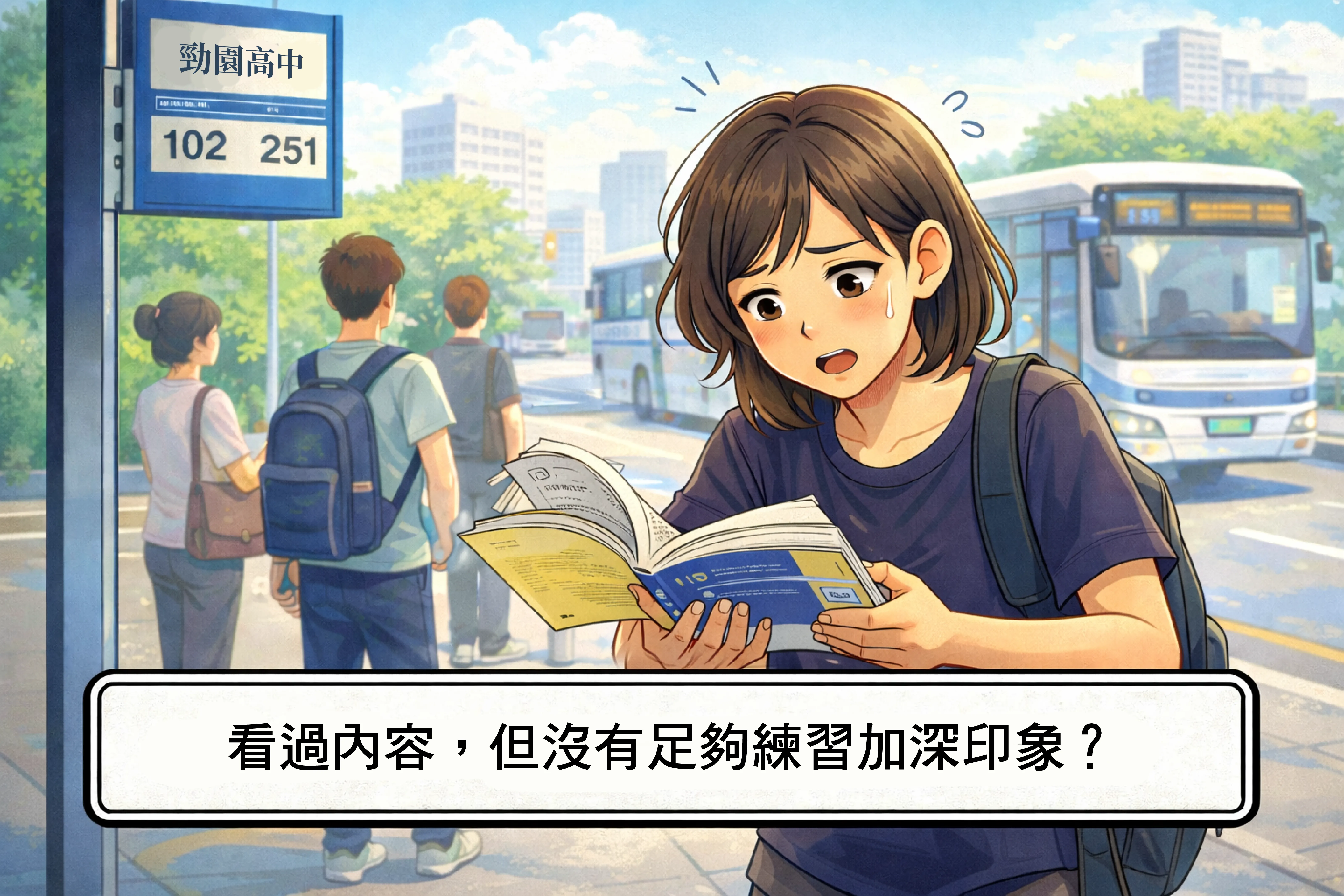 看過內容,但沒有足夠練習加深印象
